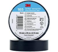 3M Temflex™ 165 165BK6E Ruban isolant Temflex™ 165 noir (L x l) 25 m x 19 mm 1 pc(s)