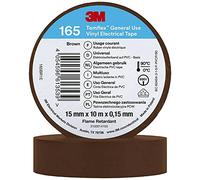 3M Ruban isolant Temflex 165 165BR1E Marron 10 m x 15 mm