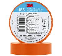 3M Temflex™ 165 165OR1E Ruban isolant Temflex™ 165 orange (L x l) 10 m x 15 mm