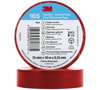 3M Temflex™ 165 165RD1E Ruban isolant Temflex™ 165 rouge (L x l) 10 m x 15 mm