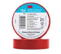 3M 165RD5E Ruban isolant rouge (L x l) 20 m x 19 mm