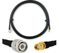 3m TNC mâle vers SMA mâle Câble coaxial - TNC SMA câble d'extension HF-240 (équivalent LMR 240) 3 mètres de câble cavalier (50 ohms) - Noir Câble d'antenne pour HAM Radio CB Radio WIFI Antenne