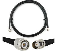 3m TNC mâle vers TNC femelle Câble coaxial - Câble d'extension TNC HF-240 (équivalent LMR 240) 3 mètres de câble cavalier (50 ohms) - Noir Câble d'antenne pour HAM Radio CB Radio WIFI Antenne