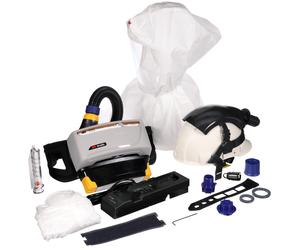 3M TR-819E IS Kit de démarrage antidéflagrant Versaflo comprenant TR-802E, accessoires et 3M Versaflo Cagoule légère Premium Cagoule de rechange S-707 avec protection intérieure du cou et des épaules,