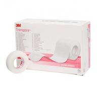 3M™ Transpore™ Sparadrap chirurgical (1,25 cm x 9,15 m) 1527-0 Pansement(S) 24 pc(s)