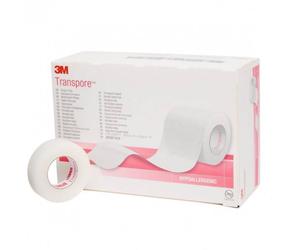 3M™ Transpore™ Sparadrap chirurgical (1,25 cm x 9,15 m) 1527-0 Pansement(S) 24 pc(s)