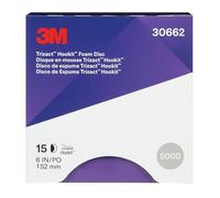 3M Trizact Hookit 30662 Lot de 15 disques en mousse Bleu 15 cm