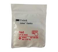 3M Unitek Élastiques multifonction, Fort 1/4" (6,4 mm) Fred