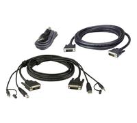 ATEN Kit de câbles KVM sécurisé deux affichages DVI-D Dual Link USB 3 M