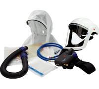 3M Versaflo V-500E Kit de démarrage pour protection respiratoire à air comprimé pour la purification de l'air, régulateur d'air comprimé V500E, casque M-206, tuyau à air BT-30, M-976, M928, 69501 x1 m