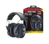 3M™ WorkTunes™ 90573E-1 Protection auditive sans fil jusqu'à 33 dB Connect & Solar avec technologie Bluetooth® - Noir