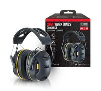 3M WorkTunes Connect Wireless Protection auditive avec serre-tête Bluetooth Technology, noir, 94-110 dB, SNR 33 dB, 90570E-1 x1 morceau
