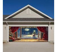 3Make A Festive Statement This Christmas With Garage Banner Perfect For Celebrating The Holiday Season! (480 x 210 cm) (B, A)