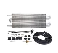 3mirrors Kit de refroidisseur d'huile de voiture, 4 rangées de transmission de direction assistée à distance, convertisseur de radiateur automatique