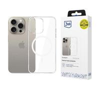 3MK Clear MagCase coque pour téléphone 6.69" Housse Transparent pour Apple iPhone 15 Pro Max