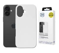 3mk Coque Hardy MagSilicone pour Apple iPhone 16 Plus, blanche