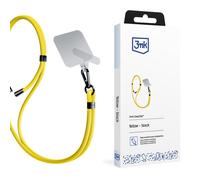 3mk EasyClip Chaîne de téléphone portable pour Smartphone, Samsung, iPhone Case à accrocher autour du cou Coque de protection Cordon de téléphone portable, HalsbandAccessories Yellow (black)