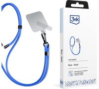 3mk EasyClip Chaîne pour téléphone portable pour Smartphone, Samsung, iPhone Case à accrocher autour du cou Coque de protection Cordon de téléphone portable, HalsbandAccessories Blue (black)