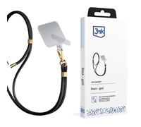 3mk EasyClip Chaîne pour téléphone portable pour Smartphone, Samsung, iPhone Case à accrocher autour du cou Coque de protection Cordon de téléphone portable, HalsbandAccessories Black (or)