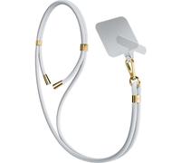 3mk EasyClip Chaîne pour téléphone portable pour Smartphone, Samsung, iPhone Case à accrocher autour du cou Coque de protection Cordon de téléphone portable, HalsbandAccessories White (or)