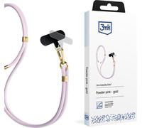 3mk EasyClip Elite Chaîne pour téléphone portable pour Smartphone, Samsung, iPhone Case à accrocher autour du cou Coque de protection Cordon de téléphone portable, HalsbandAccessories Powder Pink (gol