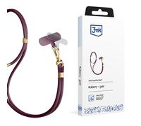 3mk EasyClip Elite Chaîne pour téléphone portable pour Smartphone, Samsung, iPhone Case à accrocher autour du cou Coque de protection Cordon de téléphone portable, HalsbandAccessories Mulberry (or)
