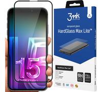 3mk Écran Verre trempé HardGlass Max Lite pour iPhone 15 Plus 0,3mm 9H