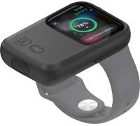 3mk, Etui pour batterie avec induction pour Apple Watch 49mm silicone 15h d'autonomie, noir