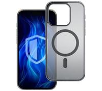 3MK Frosty MagCase coque pour téléphone 6.9" Housse Noir et Transparent pour Apple iPhone 16 Pro Max
