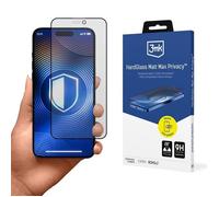 3mk HardGlass Matt Max Privacy - Verre trempé mat avec filtre de confidentialité pour iPhone 16/iPhone 15