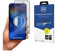 3mk Hardglass Matt Max Privacy - Verre Trempé Mat Avec Filtre De Confidentialité Pour Iphone 16 Pro