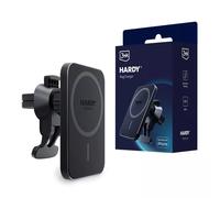 3MK HARDY MagCharger Téléphone portable Noir USB Recharge sans fil Charge rapide Auto