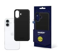3MK HARDY Silky Leather MagCase coque pour téléphone 6.7" Housse Noir pour Apple iPhone 16 Plus