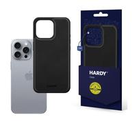 3MK HARDY Silky Leather MagCase coque pour téléphone 6.9" Housse Noir pour Apple iPhone 16 Pro Max