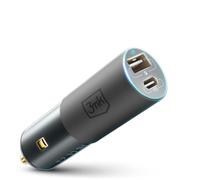 3MK HyperCar Charger USB-C/USB 100W Black