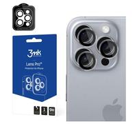 3MK Lens Protection Pro Protecteur d'objectif caméra Apple pour Apple iPhone 16 Pro Max, iPhone 16 Pro