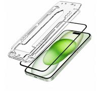 3mk Lot de 2 Verre Trempé pour iPhone 16 Plus / 15 Plus avec Cadre Applicateur