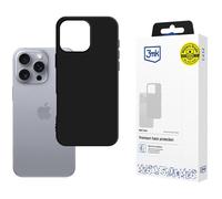 3MK Matt Case coque pour téléphone 6.3" Housse Noir pour Apple iPhone 16 Pro