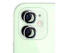 Protection d'Objectif Caméra pour iPhone 11 / 12 / 12 mini Verre Trempé 9H Noir transparent