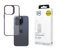 3MK Satin Armor Case+ coque pour téléphone 6.1" Housse Violet et Transparent pour Apple iPhone 15 Pro