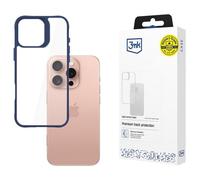 3MK Satin Armor Case+ coque pour téléphone 6.3" Housse Bleu et Transparent pour Apple iPhone 16 Pro