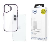 3MK Satin Armor Case+ coque pour téléphone 6.7" Housse Violet et Transparent pour Apple iPhone 16 Plus