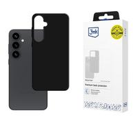 3MK Silicone coque pour téléphone 6.2" Housse Noir pour Samsung Galaxy S25