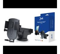 3MK Twist - Support Passif Voiture pour Mobile/Smartphone - Fixation Adhésive - Orientation Verticale - Noir