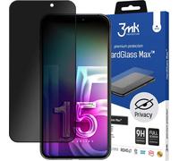 3mk Verre trempé Verre de protection pour iPhone 15 Plus avec cadre noir