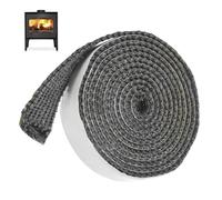 3mm*15mm*2.5m Joint Insert Cheminée Autocollant, Oints Fibre De Verre, Cheminée, Chaleur, Colle Refractaire, Joint Insert Cheminée pour Poele A Bois, Cheminée, Chaleur, Résistante
