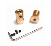 3mm/4mm/5mm/6mm/7mm/8mm Brass Rigid electronic starter Shaft Coupling Coupler electronic starter Transmission Connector with Screws Wrench IINKUEYK(Short Type 5mm)