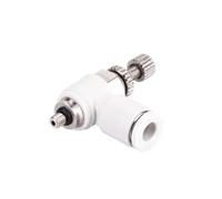 3mm 4mm 5mm 6mm 8mm M3 M4 M5 M6 M8 Male White Elbow Straight Hose Tube Air Pneumatic Pipe Fitting Push In Quick(6mm-M4) Plumbing Fittings