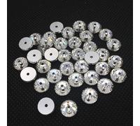 3mm 4mm 5mm 6mm verre cristal rond coudre sur strass avec 1 trou central coudre pierre-cristal clair, 4mm 1440 pièces