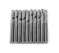 3Mm End Mill Router 3Mm Flûte Simple Upcut Carbure de Tungstène 10Pcs Fraise à Bout Unique Cnc Tool Bits 3.175Mm Diamètre 22Mm Longueur de L'arête de Coupe